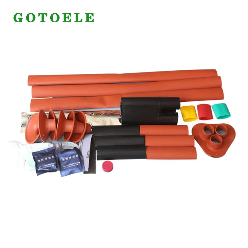 Kit de terminação de cabo termorretrátil externo de 3 núcleos 33kV