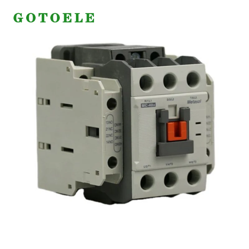 Contator magnético AC MC-40A 3P 40A 18,5KW 1NO+1NC